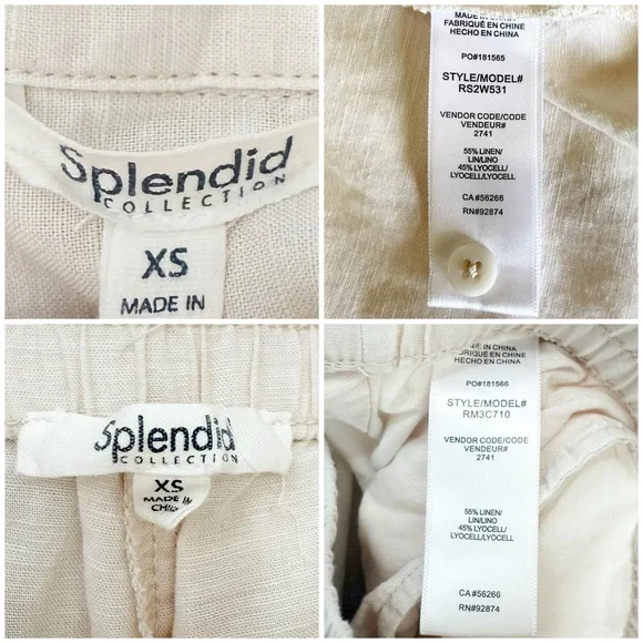 Splendid Button Down Shirt+Wide Leg Pants XS - Picture 7 of 12